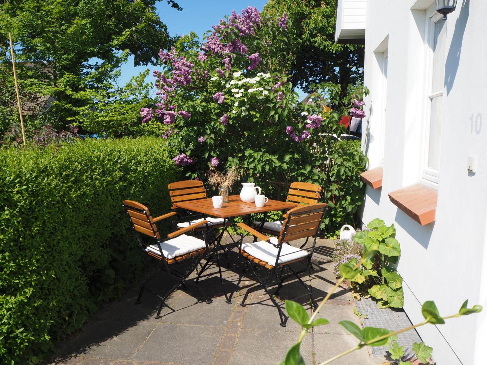 Ferienwohnung Lieblingsplatz im Reethus Putbus Exterior foto